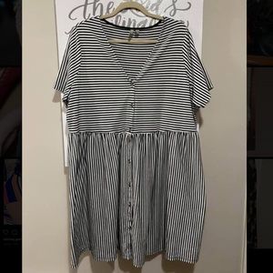Black and White Stripped Dress